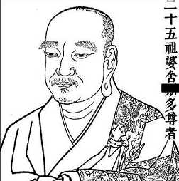 西天二十八祖之二十五祖婆舍斯多